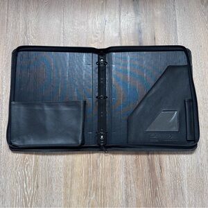 Franklin Covey Black Planner Cover 3 Ring Binder with Zipper